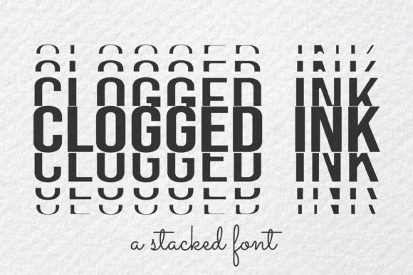 Clogged Ink: A Display Font with Quiet Confidence
