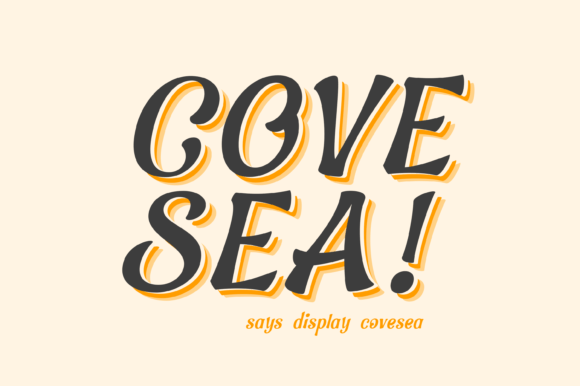 Covesea: A Retro Display Font That Actually Works