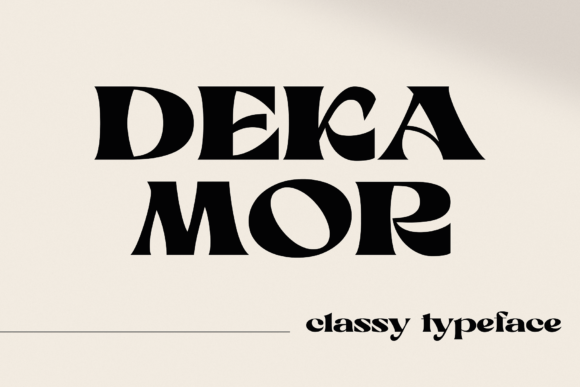 Dekamor: A Display Font That Anchors Editorial Calm