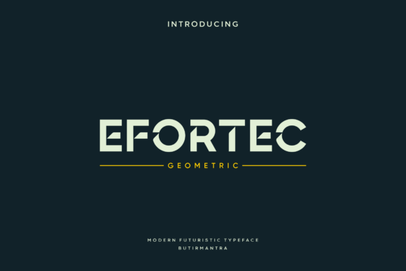 Efortec: A Modern Display Font That Elevates Digital Branding