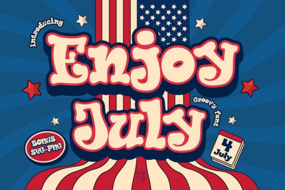 Enjoy July: A Display Font That Stops Scrollers