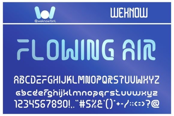 Flowing Air: A Display Font That Lifts Your Brand Identity