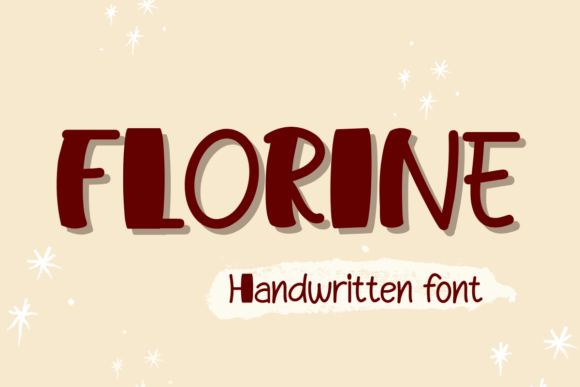 Fluorine Handwritten Display Font for Crafters & Sellers