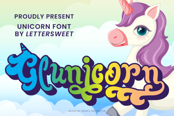 Glunicorn: A Display Font That Makes Playful Campaigns Instantly Recognizable