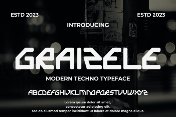 Graizel: A Bold Display Font for Editorial Impact