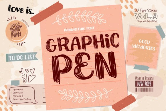 Graphic Pen: A Display Font That Adds Personality to Campaign Headlines