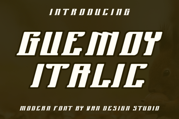 Guemoy Italic: A Bold Display Font for Editorial Impact