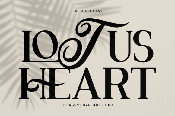 Lotus Heart: A Classy Display Font for Polished Brand Visuals
