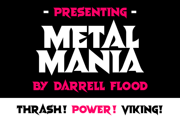 Metal Mania: A Gothic Display Font That Sells