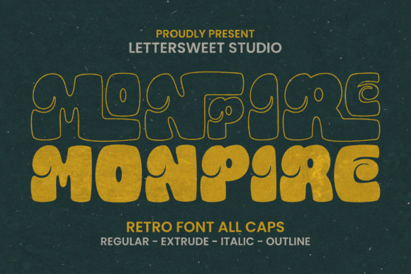 Monpire: A Retro Display Font That Adds Bold Personality to Branding