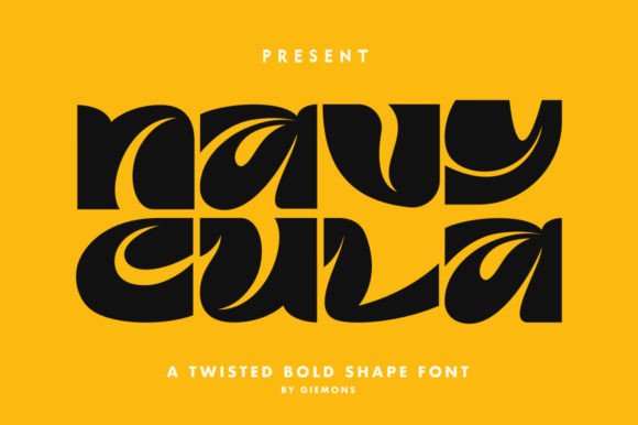 Navycula: A Bold, Wavy Display Font for Standout Branding