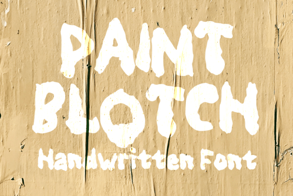 Paint Blotch: A Bold Display Font for Digital Brand Impact