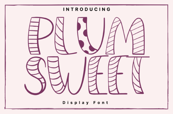 Plum Sweet: A Playful Display Font That Elevates Digital Branding