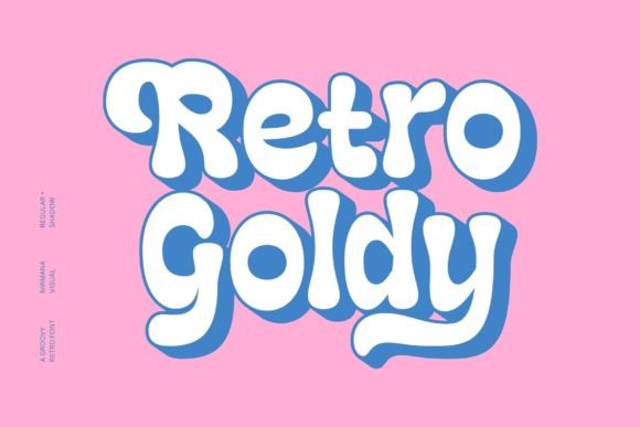 Retro Goldy: A Playful Display Font for Nostalgic Branding