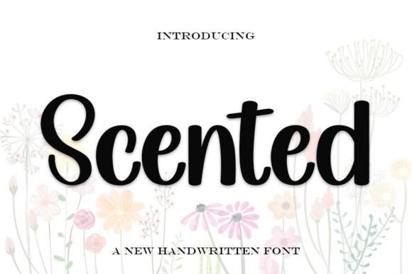 Scented: A Handwritten Display Font for Digital Branding