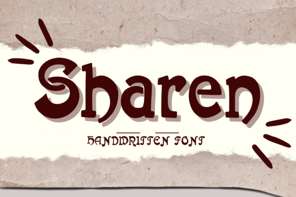 Sharen: A Friendly Handwritten Display Font for Editorial Design