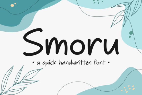 Smoru: A Handwritten Display Font That Feels Like Your Own Hand