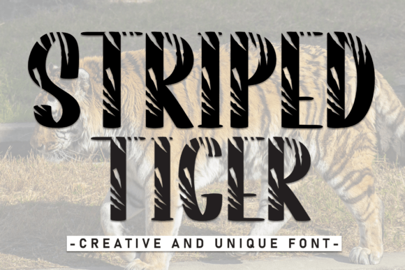 Striped Tiger: A Friendly Display Font for Digital Branding
