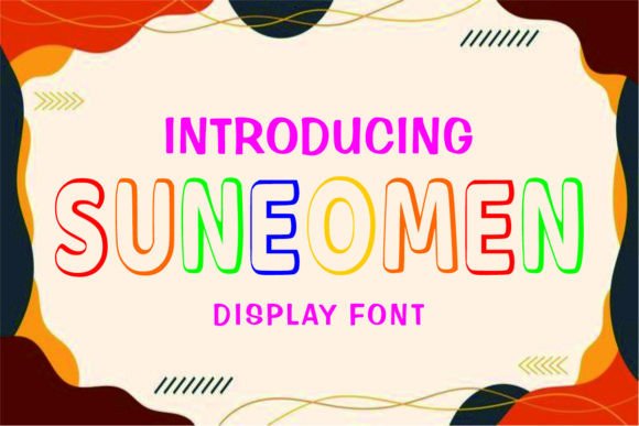 Suneomen: A Playful Display Font That Makes Your Brand Feel Friendly & Memorable