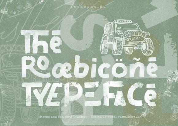 The Rooebicone Display Font for Handmade Creators