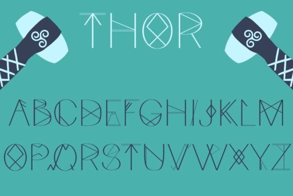 Thor Display Font for Handmade Labels & Craft Projects