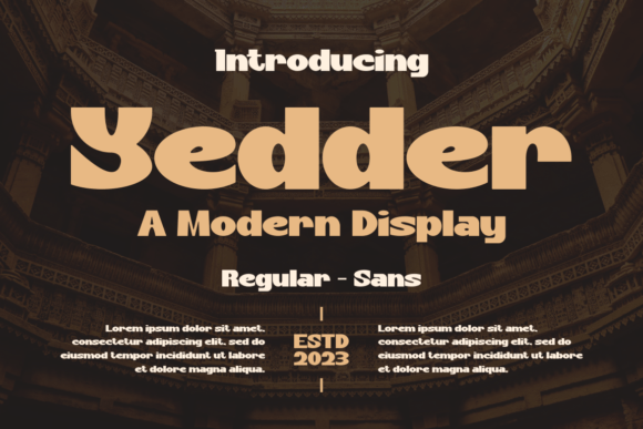 Yedder: A Bold Display Font That Cuts Through the Feed